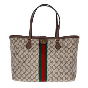 Gucci Ophidia GG Supreme Web Tote Bag Beige Tan